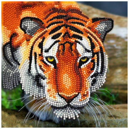 Diamond Painting "Crystal Art Card" - Tijger