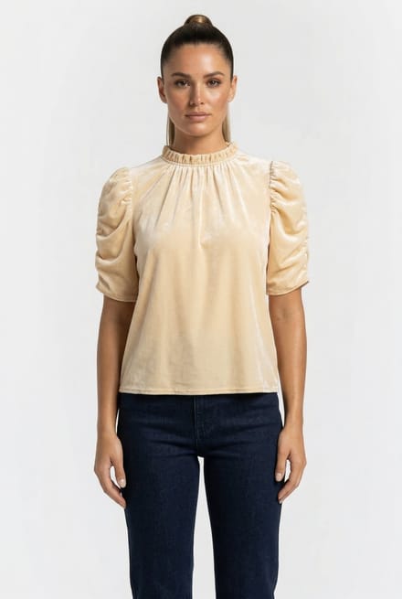 & Other Stories Sadie Blouse Beige Größe: 34 | Blusen Outlet | Damen | Braun