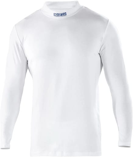 Sparco B-Rookie Hoge Kraag Longsleeve - Wit - Maat S