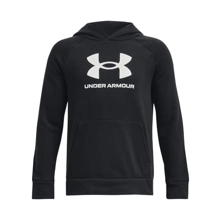 Under Armour UA Rival Fleece BL Hoodie Unisex Sporttrui - Zwart - Wit