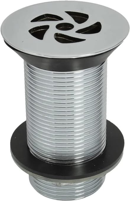 Wastafel Afvoer - Afvoerplug Wastafel - Badkamer Installatie - Ongeperforeerde Overloop - 1 1/4 inch 32mm - Chroom