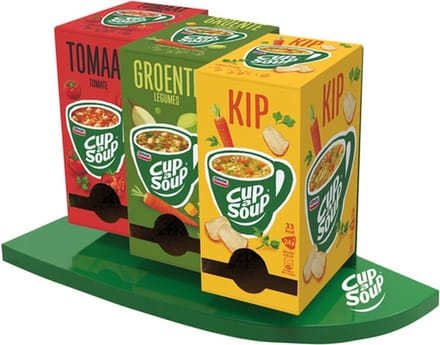 Cup a Soup Tomaat, Kip, Groente + Officieel Display