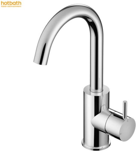 Hotbath Cobber CB004 wastafelkraan hoog met draaibare uitloop chroom