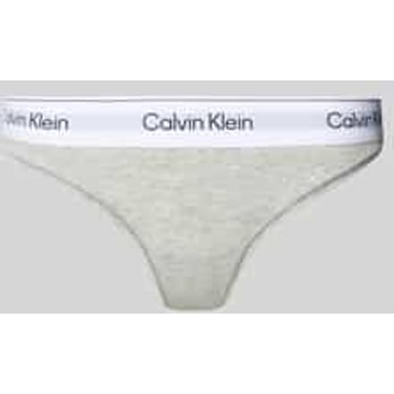 Calvin Klein Onderbroek Thong Lv00qf8518 Grey Heater Dames Maat - M