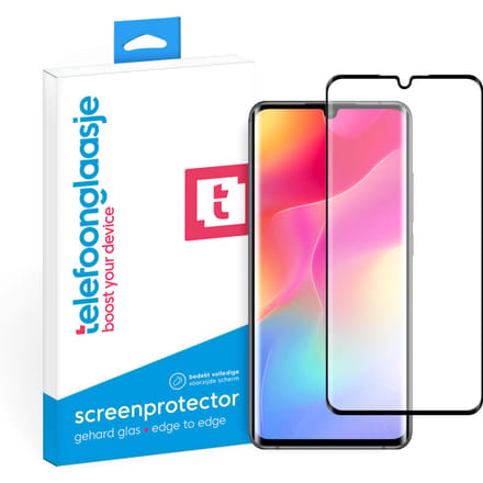 Xiaomi Mi Note 10 Lite screenprotector gehard glas Edge to Edge