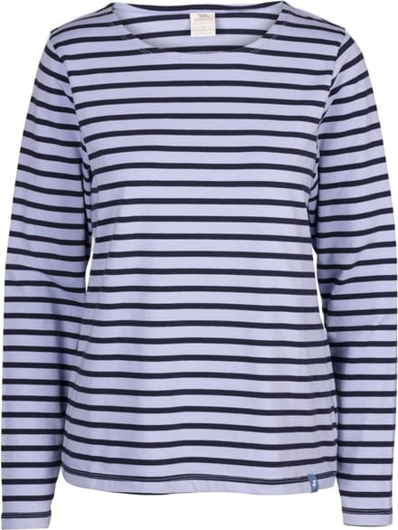 Trespass Damen Longsleeve Karen Casual Top Cool Blue Stripe-XL