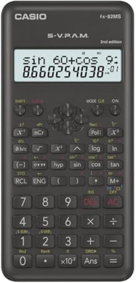 Wetenschappelijke Rekenmachine met 2-regelig Display en Ergonomisch Design