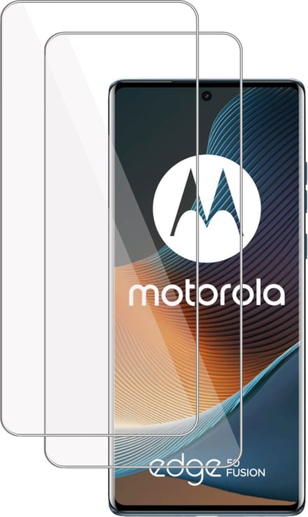 2x Screenprotector geschikt voor Motorola Edge 50 Fusion Screenprotector – Gehard Glas - Proteqt+