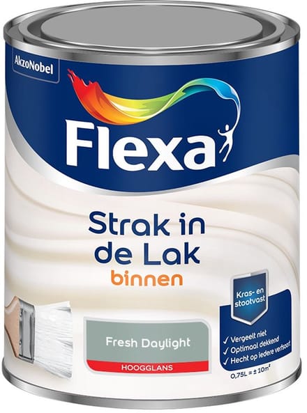 Flexa - Strak In De Lak Binnenlak Hoogglans - Fresh Daylight - Mengverf - 750 Ml