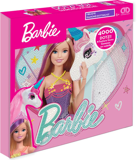 DIAMOND DOTZ Barbie I Believe - Diamond Painting - 4000 Dotz - 28x28 cm