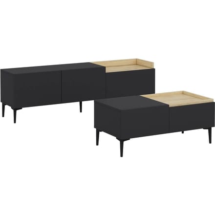 Set van TV-meubel met salontafel Mia | Kalune Design