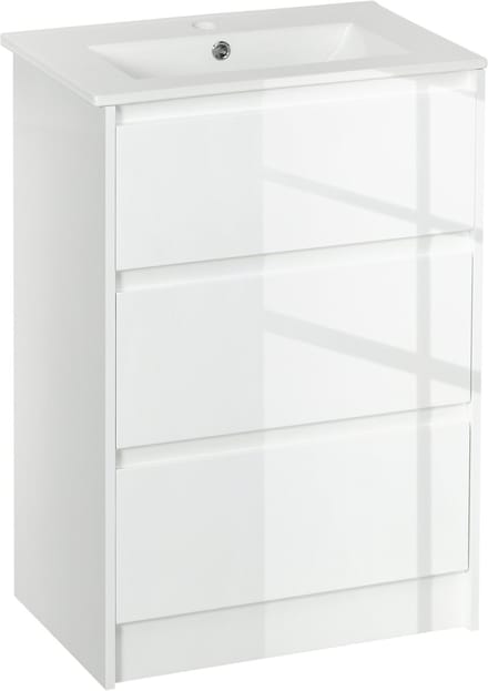 Kleankin-Badkamermeubel-Spaanplaat-61x37x88cm-Wit