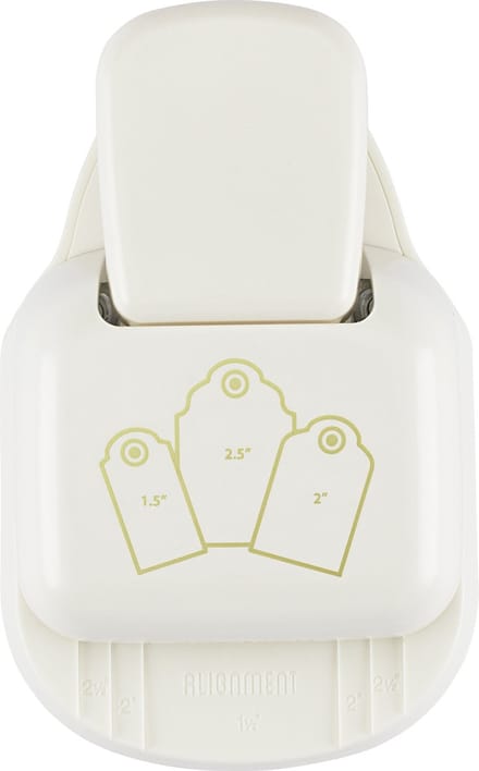 Vaessen Creative Pons - 3 in 1 Label Pons - 3,8 - 5,1 - 6,4 cm - Geschulpt - Ivoor
