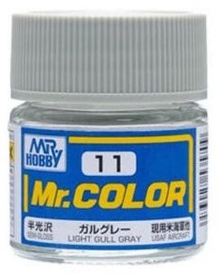 Gunze Mr. Hobby C-011 - Mr. Color 10 ml Light Gull Gray - Lacquer Modelbouwverf