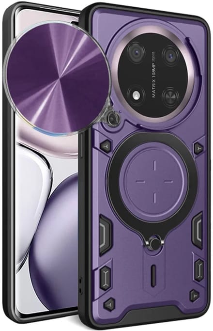 Hoesje geschikt voor HONOR Magic7 Lite/X9c - Techsuit CamGuard Pro Back Cover - Paars