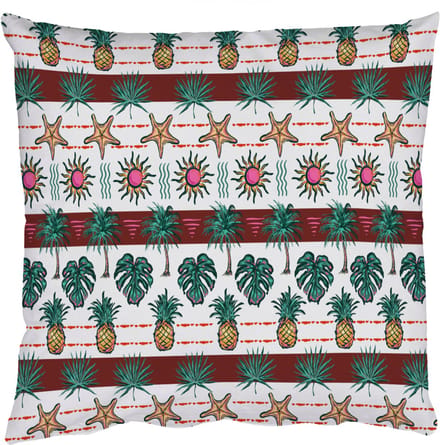 Sierkussens - Kussentjes Woonkamer - 50x50 cm - Kust - Zee - Tropisch - Multi