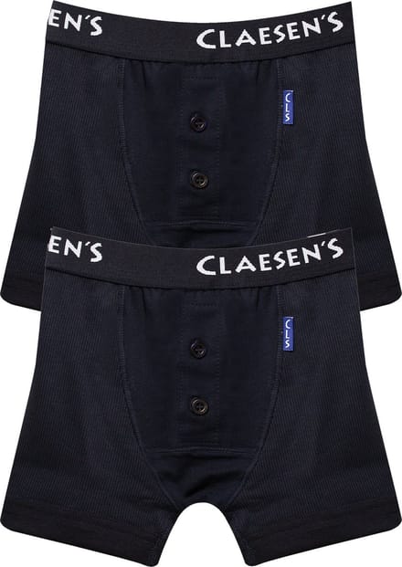 Claesen's® - Boxershorts 2-pack Navy RibCL 244-Navy-2