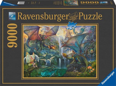 9000 stukjes puzzel: het magische woud van draken Ravensburger