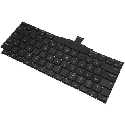 Clavier de remplacement Durable Fiable Clavier de remplacement pour Ordinateur portable OS X Bureaux Maison black