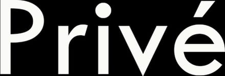 Priv√© - Deursticker - wit - 3 x 9 cm - vinyl - tekst - plakletters