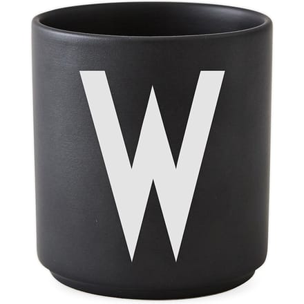 DESIGN LETTERS - Personal beker porselein  - zwart - W