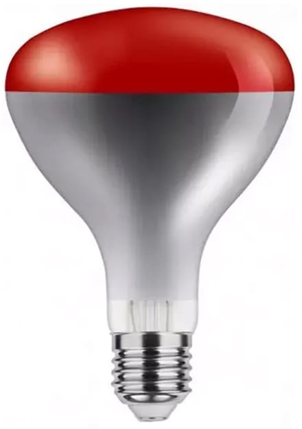Asalite Infrarood Warmtelamp R125 E27 - 100W - 125mm - Rood Glas