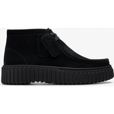 CLARKS Torhill Moss Dames Veterschoenen - Suede - Zwart