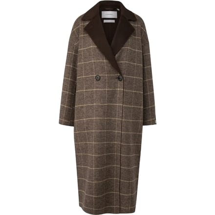 Oversized Dubbelzijdige Halflange Jas Met Reverskraag Dames COMMA