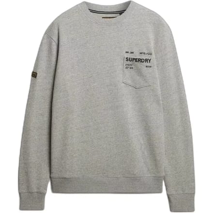 Superdry Utility Sweatshirt met Losse Pasvorm Grey Grootte: L