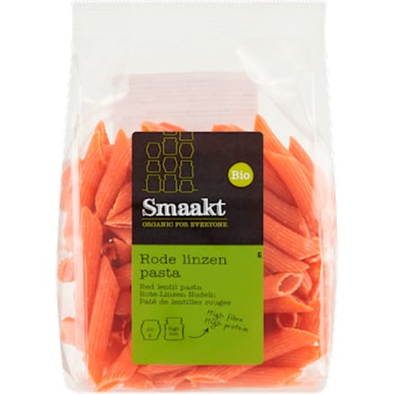 Rode linzenpasta bio