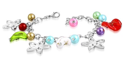 Montebello Armband Azia FBF571 - Glasbedels - Bloem - 18cm