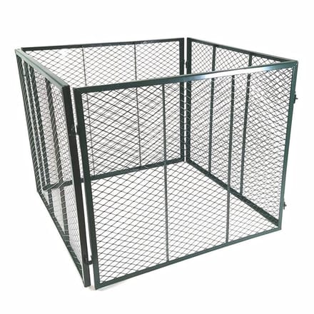 Metaal Compostbak 80 x 80 x 70 cm - Duurzaam, Handige Composteer Oplossing voor Tuin Afval - 448 L Volume