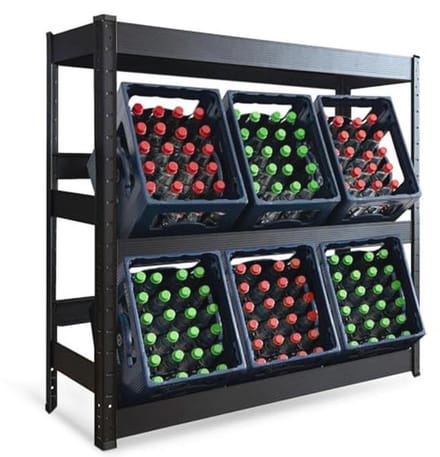Drankkrat met Opbergruimte voor 6 Kratten - 110 x 110 x 30 cm
