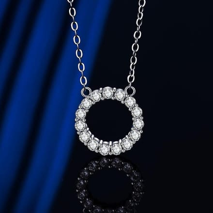 Chaîne Collier Chaîne Petite Luxe Pendentif Incrusté Japon et Corée du Sud Simple Étudiants blue