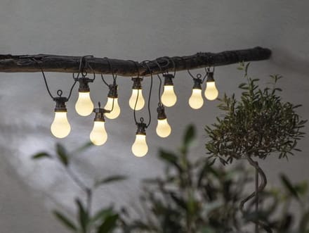 RTM Lighting Prikkabel 405cm met 10 lampjes -Warm Wit -Tuinverlichting