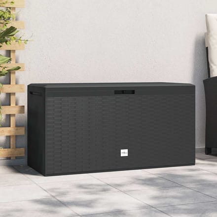 vidaXL - Tuinbox - 114x47x60 - cm - antraciet
