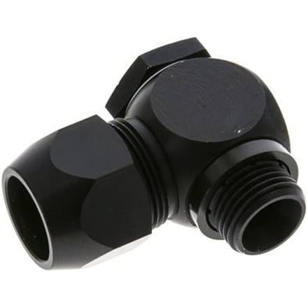 20x13mm & G1/2'' Aluminium L-Vorm Knelfitting Buitendraad 10bar Kunststof en Polyamide