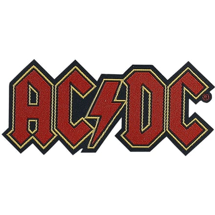 AC/DC Patch - Logo Cut-Out - voor Geen - rood-zwart