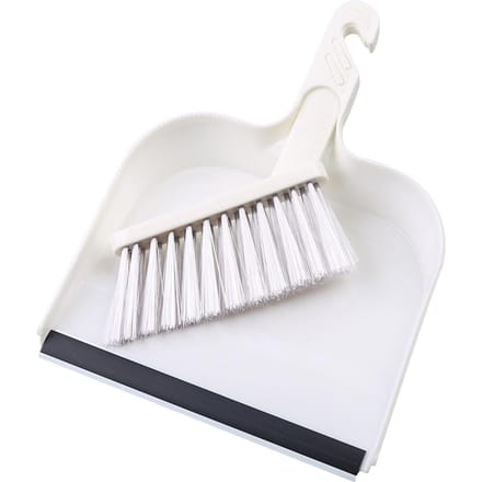 Draagbare Mini Stofblik Borstel Bezem Set Huishouden Bureau Toetsenbord Reiniging Veeggereedschap white