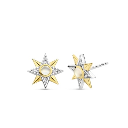 TI SENTO Dames Oorbellen - 925 zilver - Parelmoer - 7932MW