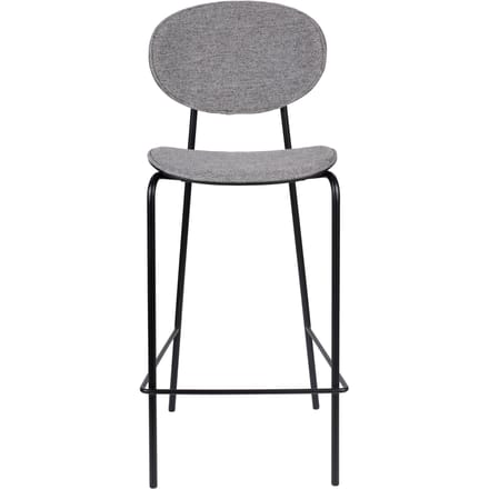 Housecraft Living Donny Barkrukken rugleuning 66 cm Grijs - Set van 2