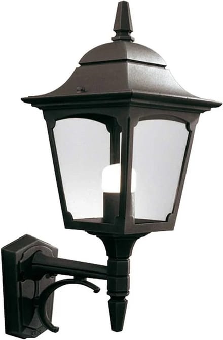 Elstead Lighting LED Wand Buitenlamp Chapel | 1X E27 Max 60W | IP44 | Dimbaar | Black