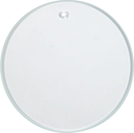 Glazen platen, Rond, d 7 cm, dikte 3 mm, 10 stuk/ 1 doos