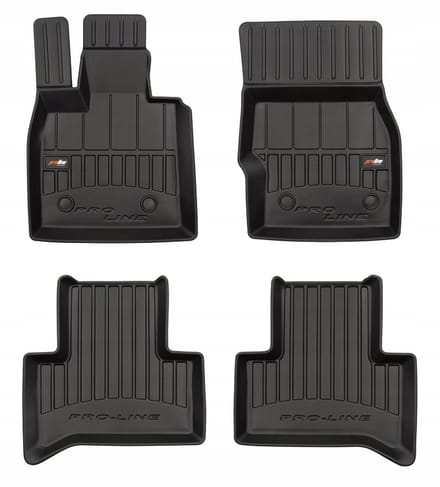 FROGUM 3D - Automatten Set - Perfecte Pasvorm - Geurloos TPE - Hoge 6cm Rand