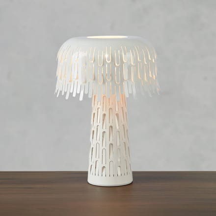 Markslöjd Tafellamp Verbera, wit, hoogte 38 cm, metaal