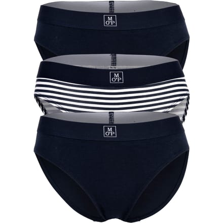 Slip met elastische band met logo in een set van 3 stuks