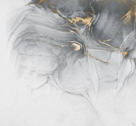 Fotobehang - Ink Gold Fluid 300x280cm - Vliesbehang