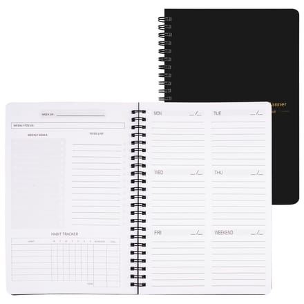 Dailygoods- Weekplanner Ongedateerd - A5 Planner - 52 Vellen - 104 Pagina's - Stevige Spiraalbinding - Soepel Schrijven - Dagplanner