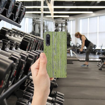 Xiaomi Mi 9 Book Wallet Case Green Wood