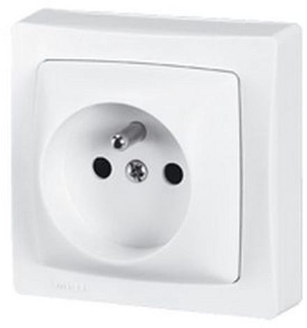 Legrand enkel stopcontact 2-polig + aarding.